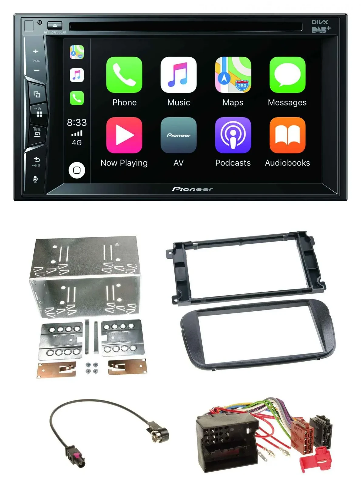Pioneer MP3 USB DVD Bluetooth DAB 2DIN Autoradio für Ford S-Max Mondeo ab 2007 P