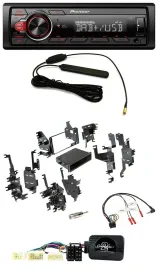 Автомагнитола Pioneer 1DIN, DAB, USB, поддержка управления с руля, для Toyota Yaris (2007–2012)
