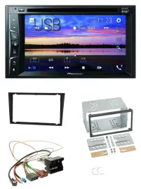 Pioneer Bluetooth 2DIN USB DVD DAB MP3 Autoradio für Opel Corsa C Signum Vectra