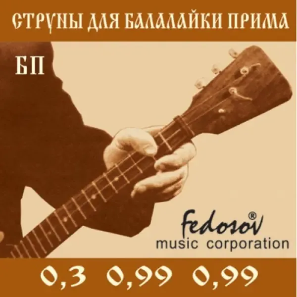Струны для балалайки Fedosov BP Prima Brass