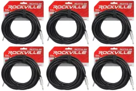 Спикерный кабель Rockville RCTT1425 Black 7.6 м (6 штук)