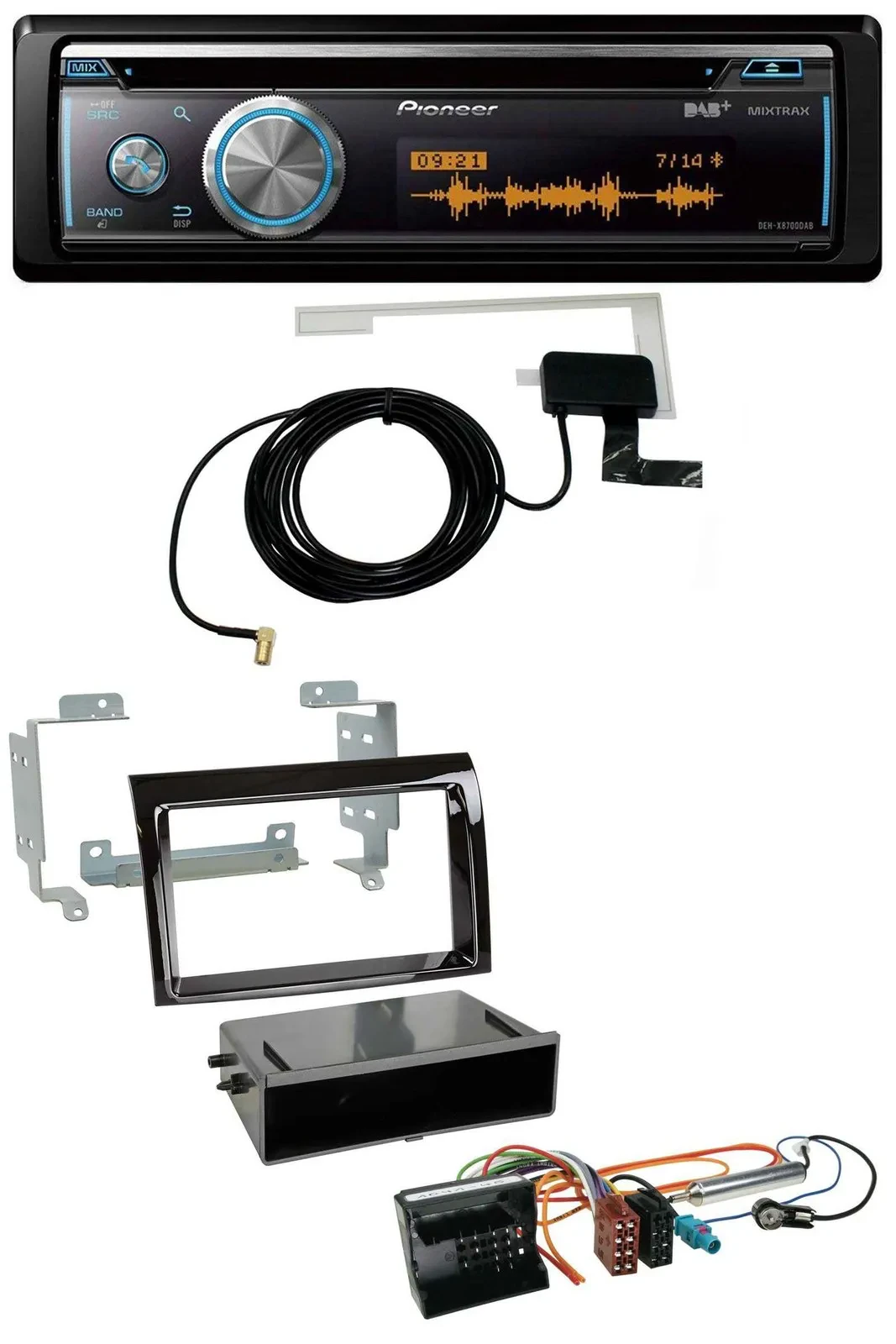 Автомагнитола для Citroen Jumper 2006–2011 Pioneer CD Bluetooth DAB MP3 USB Quadlock