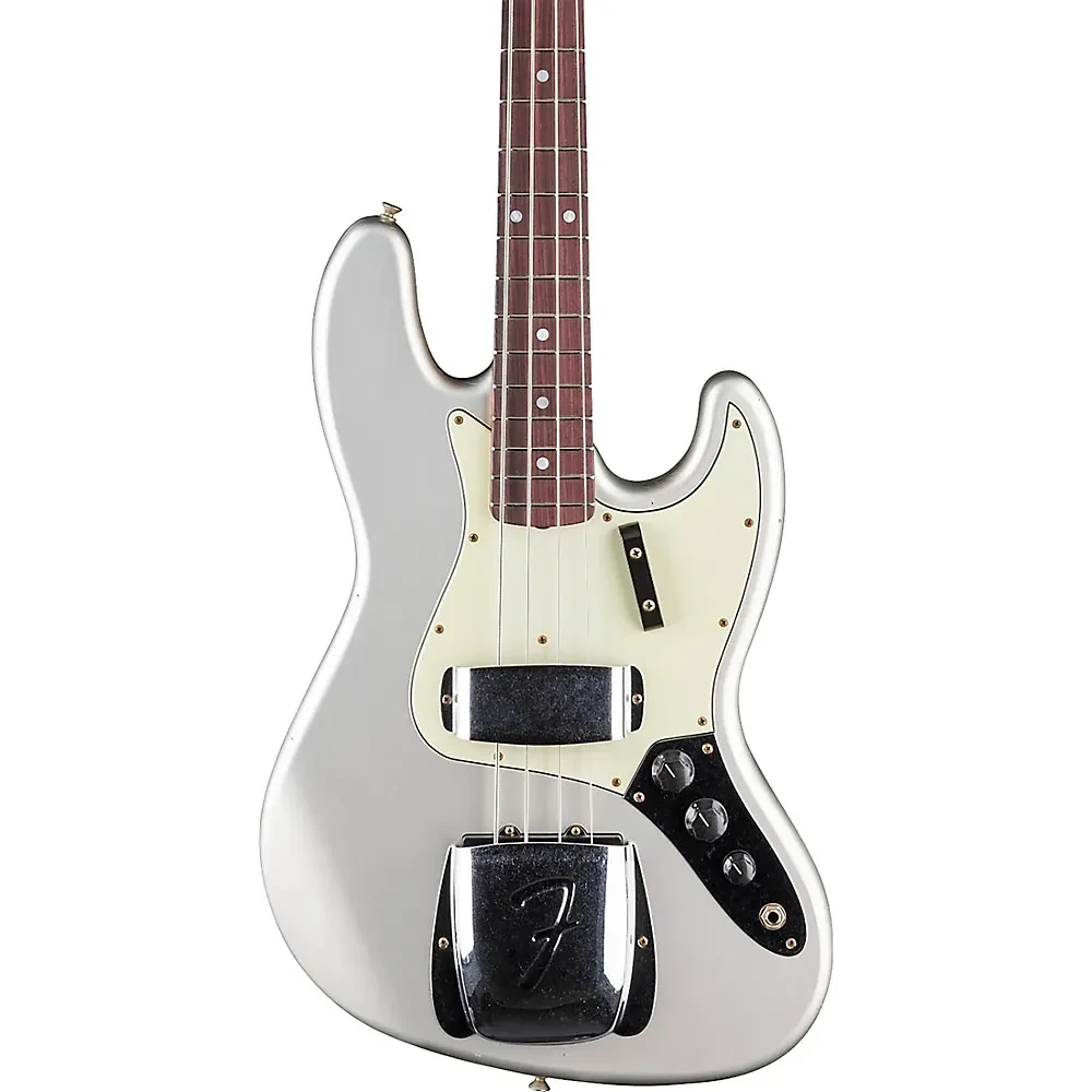 Fender Custom Shop 1965 Jazz Bass Journeyman Relic Faded Inca Silver
