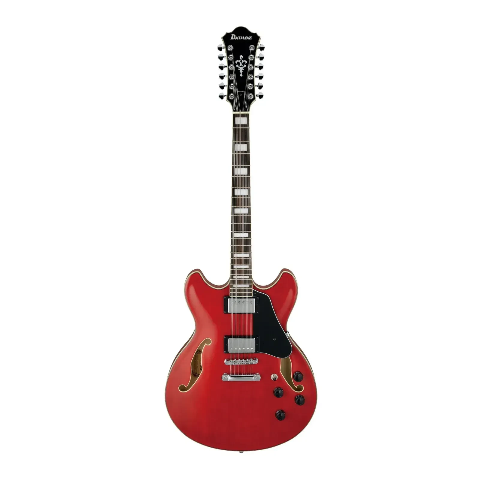 Ibanez AS Artcore 12 String Electric Guitar Transparent Cherry Red