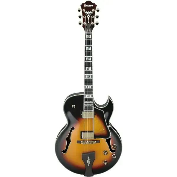 Электрогитара полуакустическая Ibanez LGB30 George Benson Signature Hollowbody Vintage Yellow Sunburst