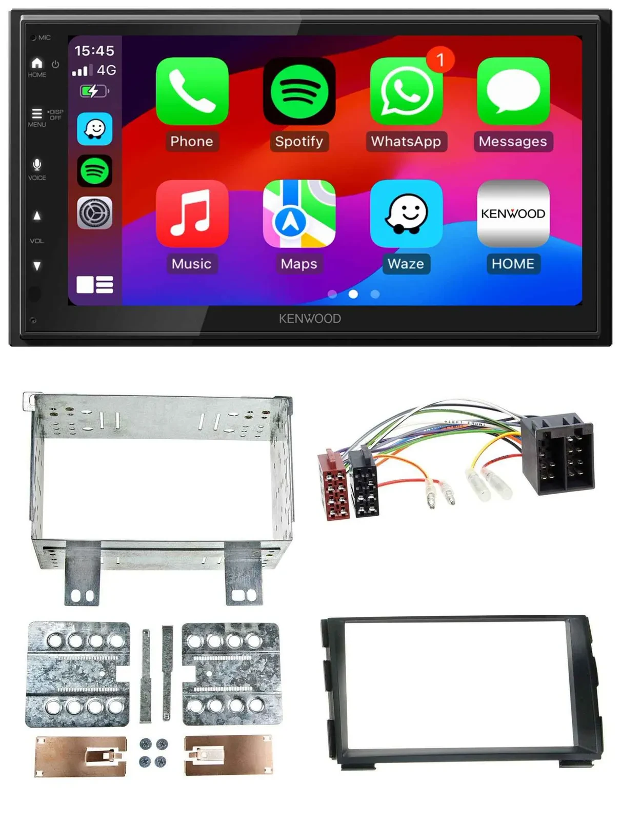 Kenwood MP3 USB DAB 2DIN Bluetooth Autoradio für Kia Ceed 09-12 proCeed 11-13