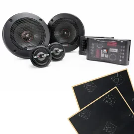 MB Quart PS1-213 5.25" Premium Component Car Speakers + Damping