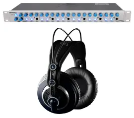 Presonus HP60 6-Channel Amplifier Headphone Amp w/ Talkback+AKG K240 Headphones