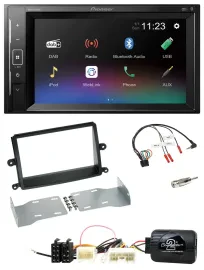 Автомагнитола для Mitsubishi L200 (2006–2015) Pioneer 2DIN, DAB, Bluetooth, USB