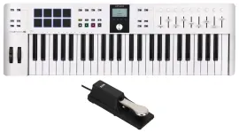 ARTURIA Keylab Essential 49 mk3 White 49-Key Keyboard Controller+Sustain Pedal