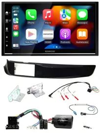 Автомагнитола для Alfa Romeo Giulietta (2010–2014) Kenwood 2DIN, DAB, USB, Bluetooth, поддержка кнопок на руле