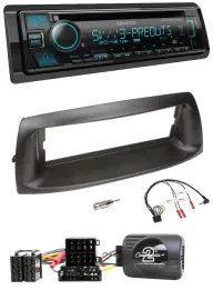 Kenwood Bluetooth USB CD Lenkrad DAB Autoradio für Fiat Punto 1999-2005