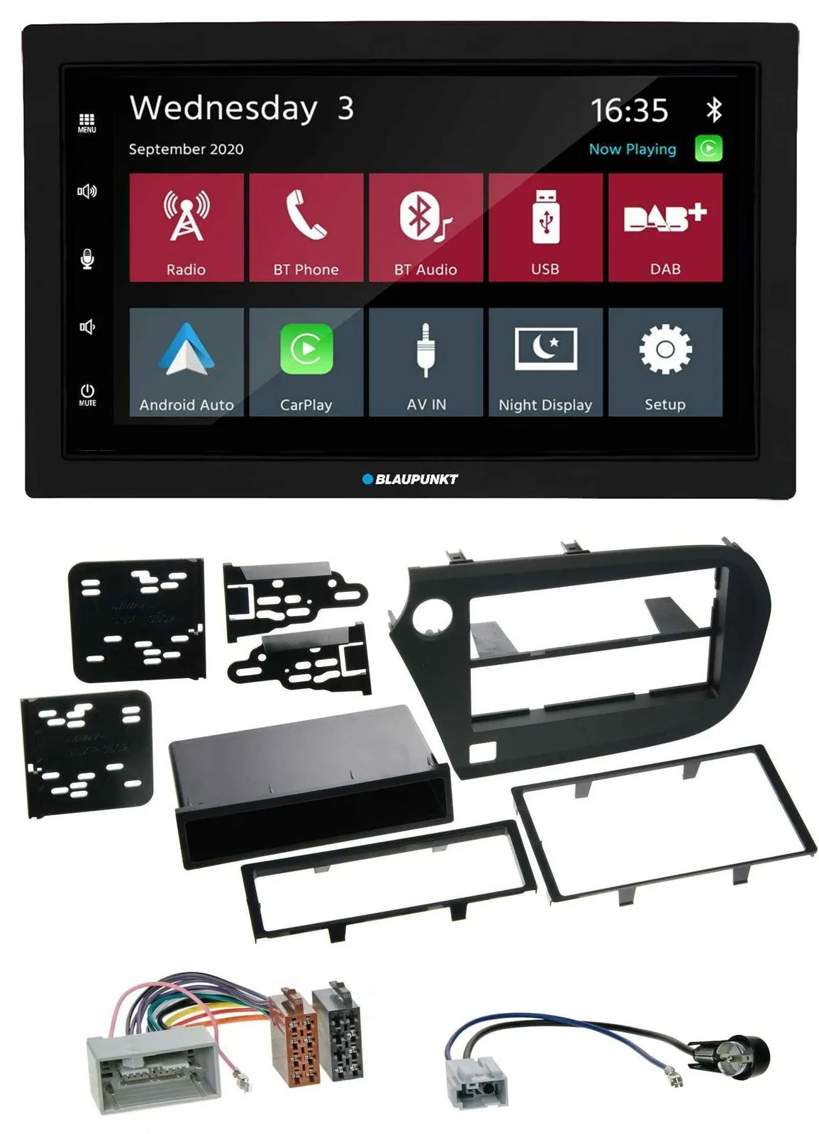 Blaupunkt DAB Bluetooth USB MP3 2DIN Autoradio für Honda Insight ZE2 09-13