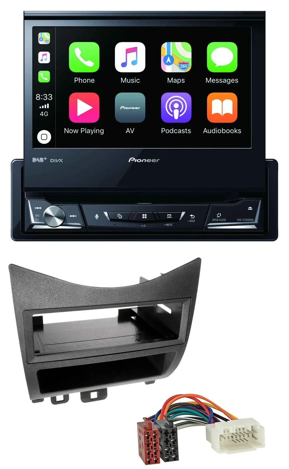 Pioneer DVD Bluetooth DAB USB MP3 Autoradio für Honda Accord (2003-2007)