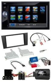 Blaupunkt SD USB TMC Bluetooth 2DIN Lenkrad Navigation für Audi A4 99-01 Aktivsy