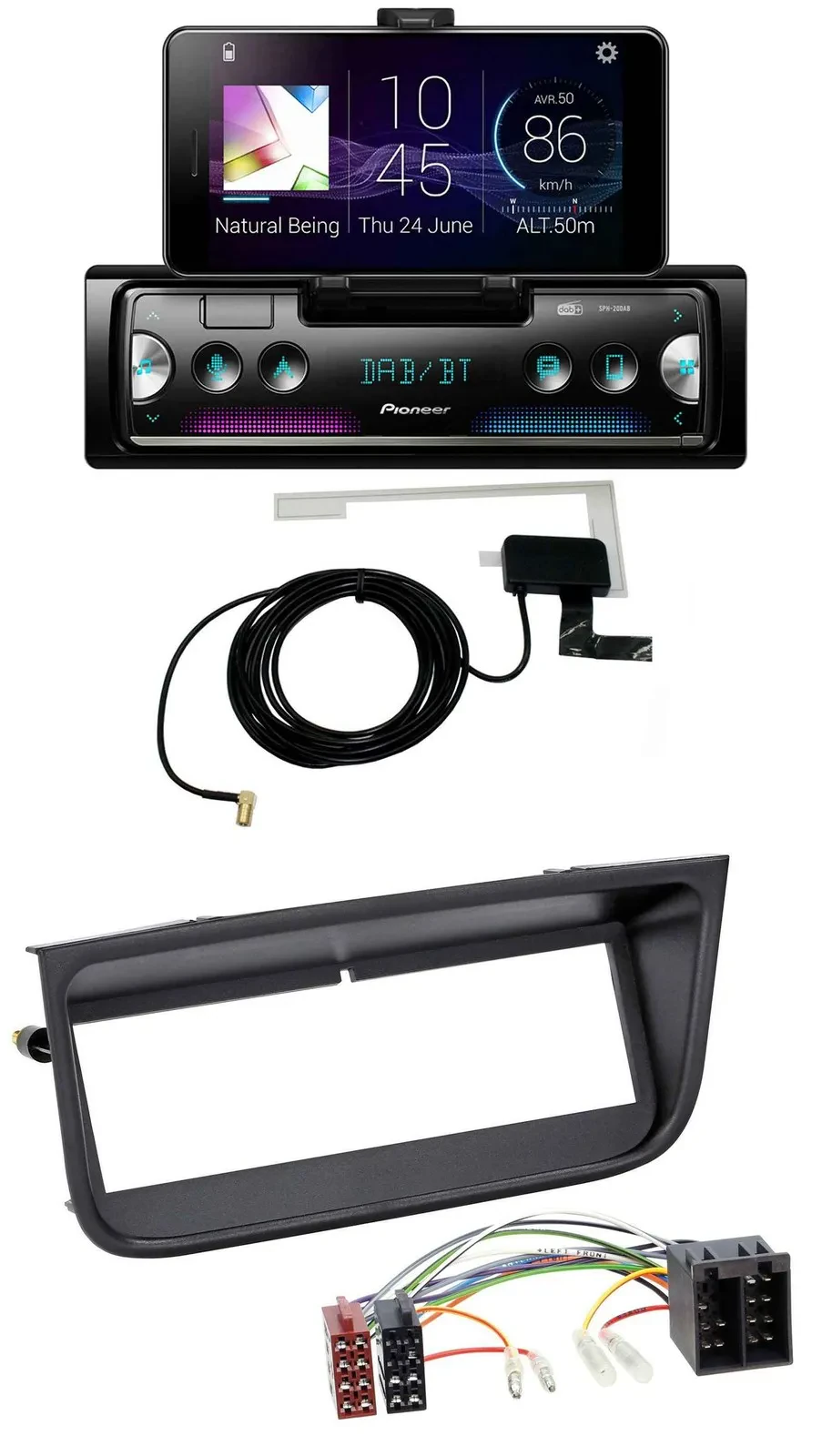Pioneer DAB Bluetooth MP3 USB Autoradio für Peugeot 406