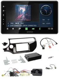 Kenwood Lenkrad Bluetooth USB DAB Autoradio für Kia Rio UB Facelift 2017-2023 pi