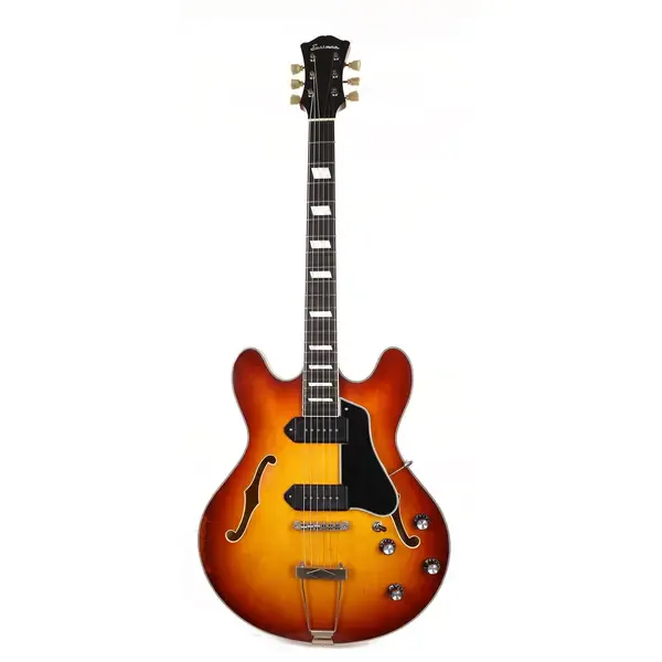 Электрогитара полуакустическая Eastman T64/v-T Hollowbody Thinline Antique Goldburst