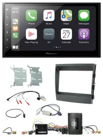 Pioneer Lenkrad Bluetooth DAB 2DIN USB Autoradio für Porsche Panamera 09-16 Info