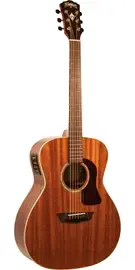 Электроакустическая гитара Washburn HG120SWEK All Solid Mahogany Acoustic Electric Guitar w/ Case