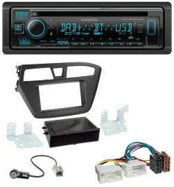 Автомагнитола для Hyundai i20 (2014–2020) Kenwood Bluetooth, DAB, CD, MP3, USB