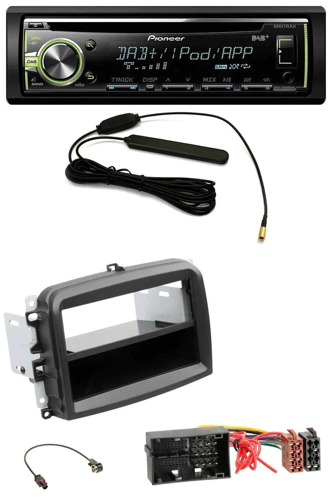 Автомагнитола для Fiat 500L (с 2012) Pioneer MP3 USB CD DAB AUX