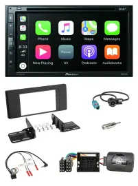 Pioneer DVD 2DIN Lenkrad DAB Bluetooth USB Autoradio für BMW X5 E53 2000-2006