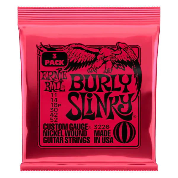 Струны для электрогитары Ernie Ball 3226 Burly Slinky Nickel Wound 3 pack