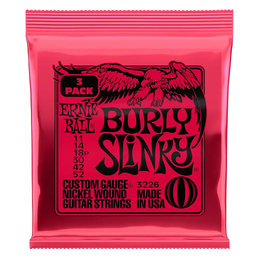 Струны для электрогитары Ernie Ball 3226 Burly Slinky Nickel Wound 3 pack