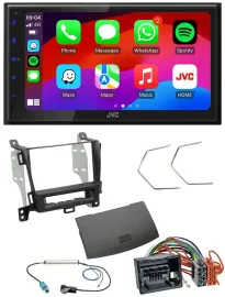 JVC Bluetooth USB MP3 2DIN DAB Autoradio für Opel Zafira ab 12 jet black