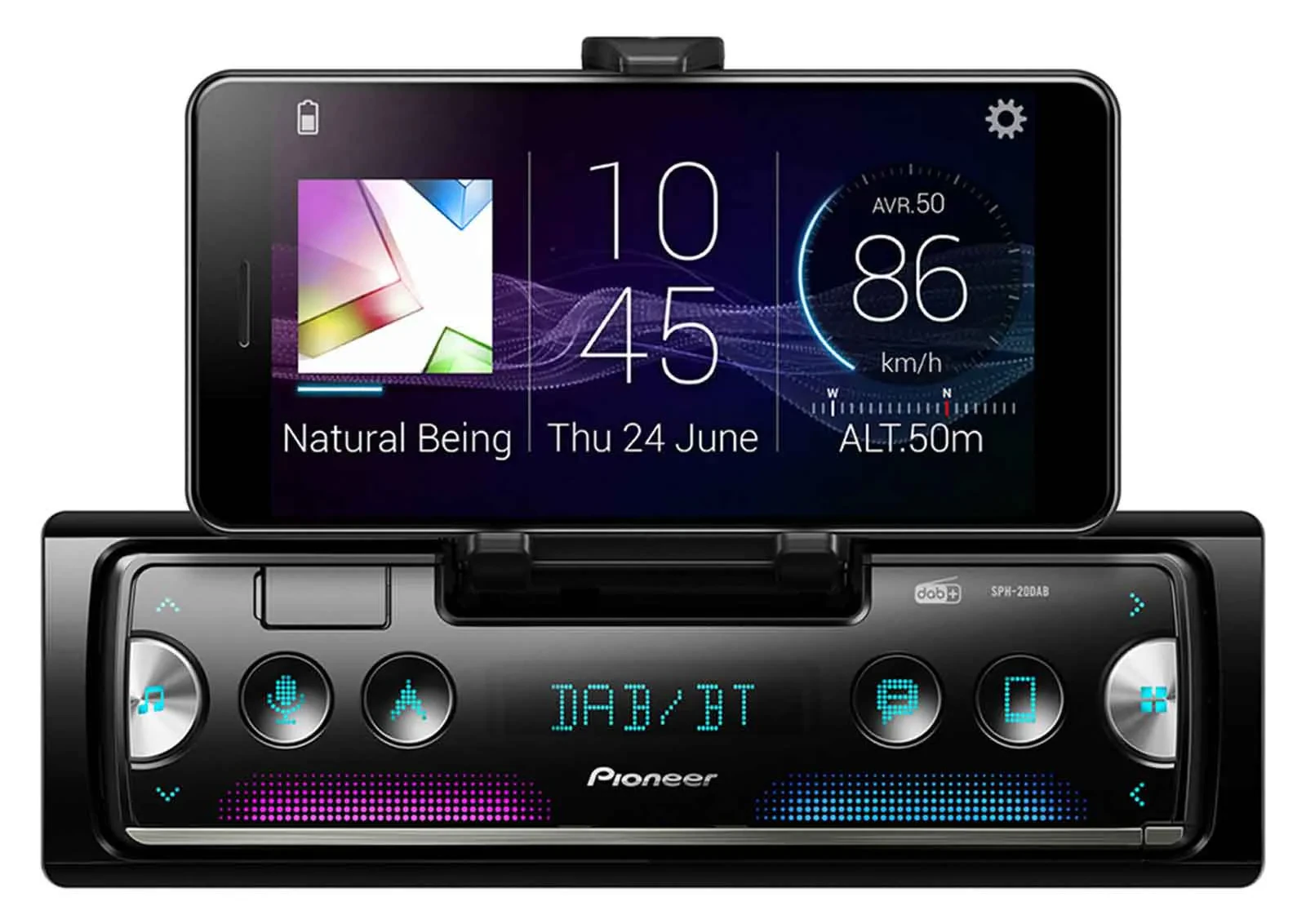 Автомагнитола Pioneer SPH-20DAB DAB, Bluetooth, USB, MP3, iPod