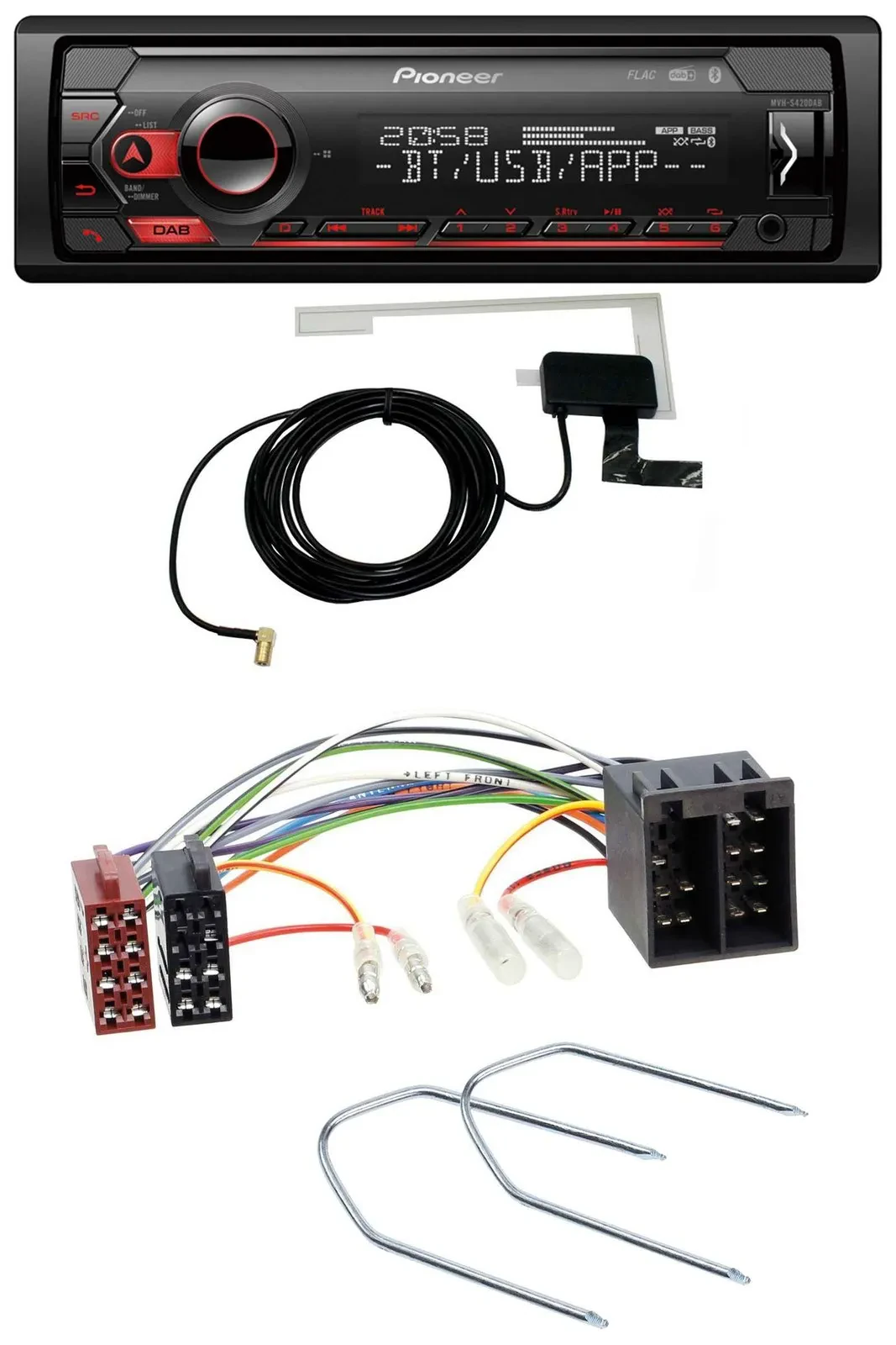Автомагнитола Pioneer DAB, USB, MP3, Bluetooth