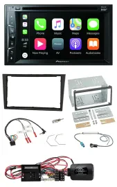 Pioneer Lenkrad USB DVD Bluetooth DAB 2DIN Autoradio für Opel Corsa D stealth sc