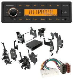 Continental 1DIN USB AUX MP3 Autoradio für Toyota Highlander MR2 Sequoia Yaris