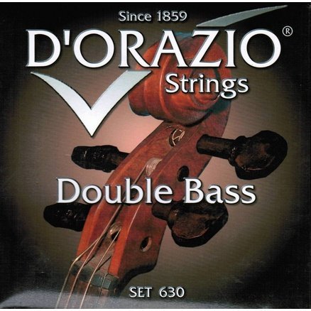 Струны для контрабаса  D’ORAZIO 630 (Пр-во Италия)  Комплект 4 струны, плоская навивка, чистый никель 99%. Стальная сердцевина