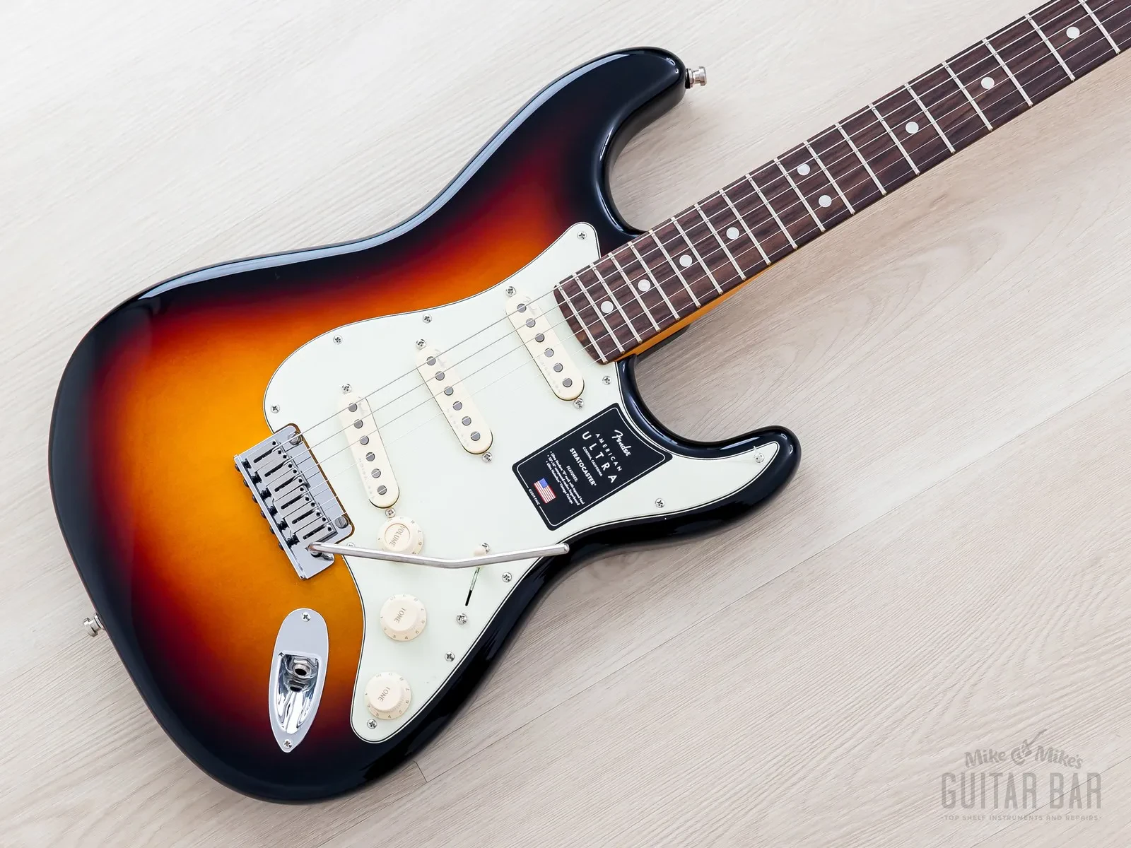 2024 Fender American Ultra Stratocaster Ultraburst, Near-Mint w/ Case, Hangtags
