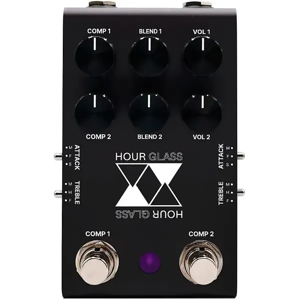 Педаль эффектов для электрогитары Jackson Audio Hourglass Analog Dual Compressor Effects Pedal Black