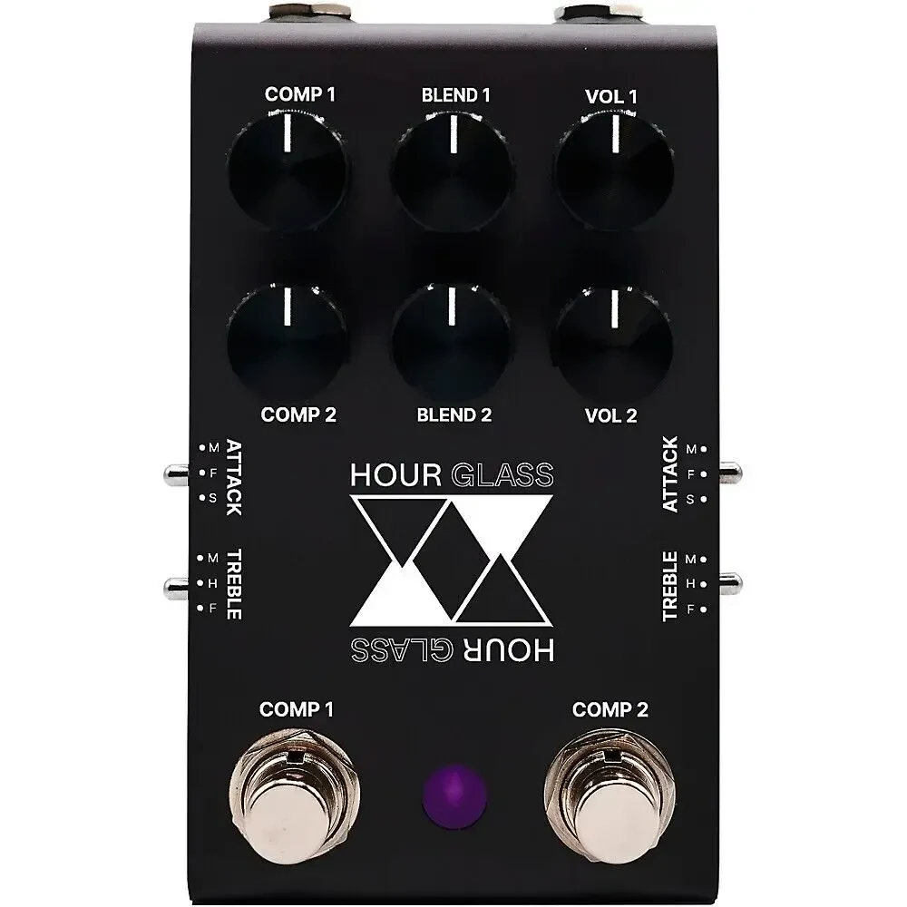 Педаль эффектов для электрогитары Jackson Audio Hourglass Analog Dual Compressor Effects Pedal Black