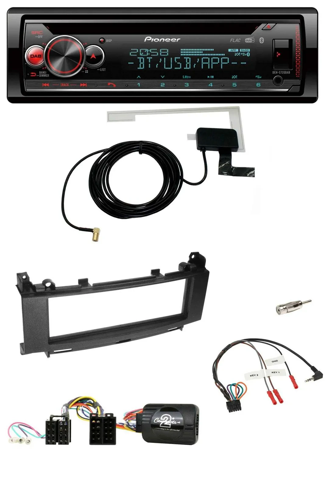 Автомагнитола для Mercedes A-Class/B-Class Pioneer DAB, CD, USB, Bluetooth