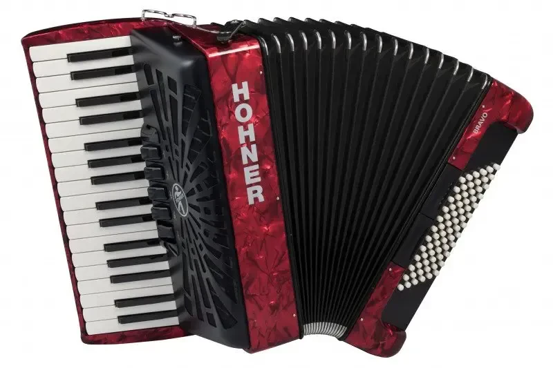 Аккордеон 3/4 HOHNER Bravo III 72 red