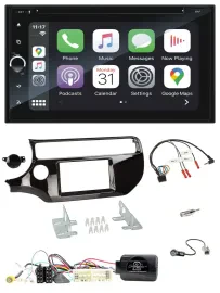 Blaupunkt DAB USB Bluetooth Lenkrad 2DIN TMC Navigation für Kia Rio UB 2017-2023