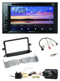 Pioneer Bluetooth 2DIN USB DVD DAB Lenkrad Autoradio für Mitsubishi L200 06-15
