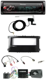 Автомагнитола Pioneer Bluetooth DAB USB для Ford Galaxy/Focus/C-Max, поддержка кнопок на руле, совместима с CAN-шиной