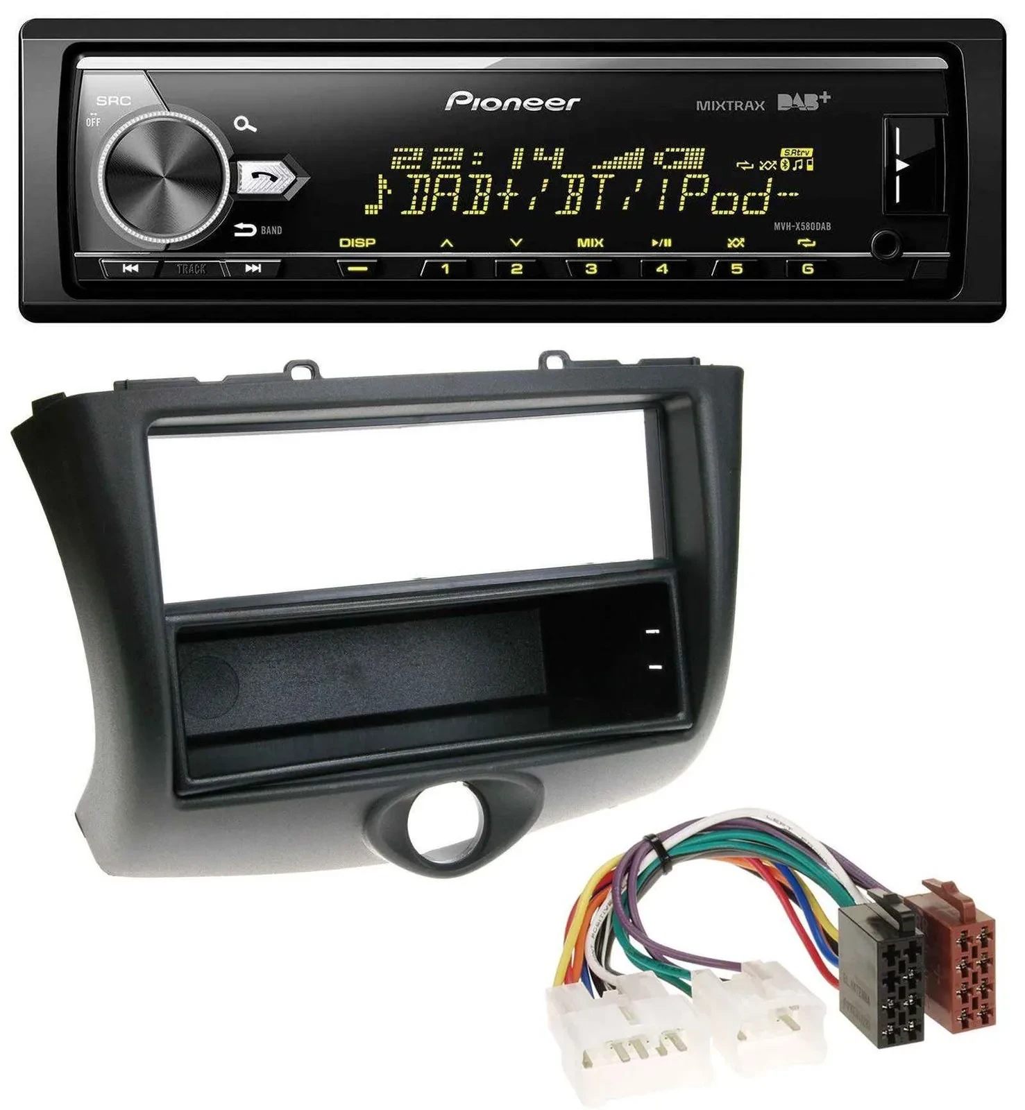 Автомагнитола для Toyota Yaris (2003-2006) Pioneer Bluetooth USB DAB MP3