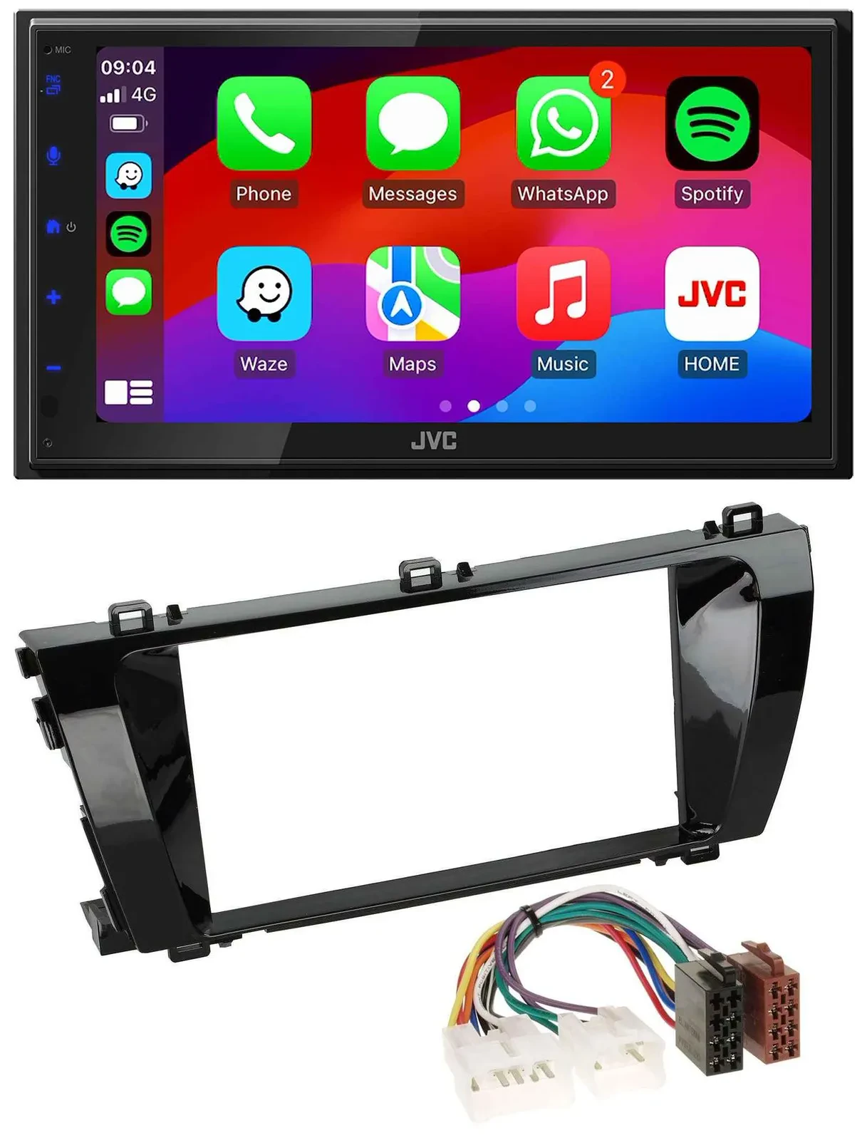 JVC Bluetooth USB MP3 2DIN DAB Autoradio für Toyota Corolla (ab 2014)