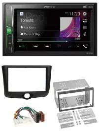 Автомагнитола Pioneer 2DIN, MP3, DAB, USB, Bluetooth, для Toyota Yaris (1999–2003)