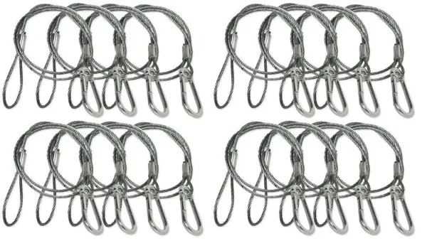 16) Chauvet CH-05 31" Inch Safety Clamp Lighting Cable Wires -Up To 700 LBS CH05