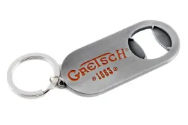 Gretsch Orange Logo Keychain Bottle Opener Brushed Aluminum #9223002000