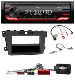 JVC Bluetooth USB DAB Lenkrad Autoradio für Mazda CX-7 2009-2013