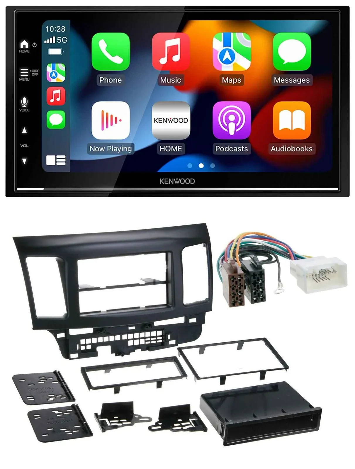 Kenwood DAB USB Bluetooth 2DIN MP3 Autoradio für Mitsubishi EVO Lancer ab 08